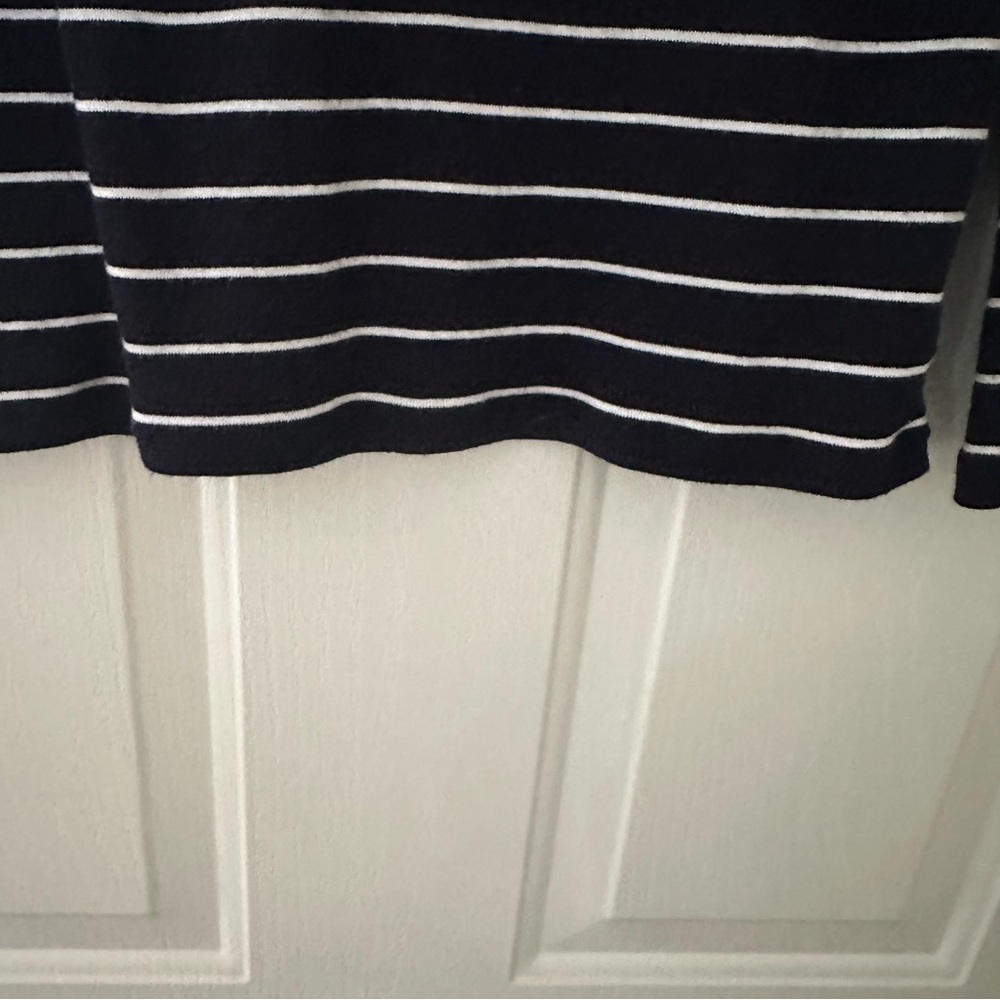 Lauren Ralph Lauren Women's Striped Cotton Long-Sleeve T-Shirt Medium - Picture 3 of 8